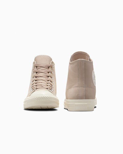 Beige White Converse CONS Chuck Taylor All Star Pro Nubuck Women Skate Shoes Canada | C-39621749