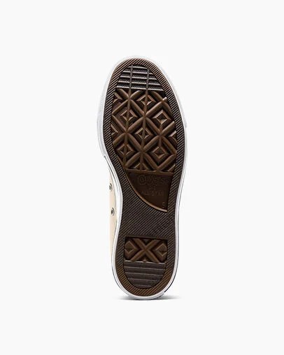 Beige White / Black Converse Chuck Taylor All Star Lift Platform Women Canvas Shoes Canada | C-48723959