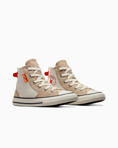 Beige / Orange Converse Chuck Taylor All Star Kids' Canvas Shoes Canada | C-30619759