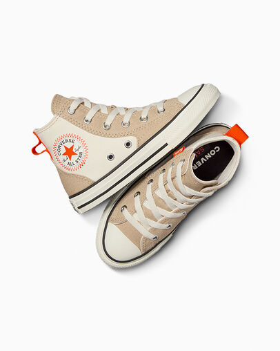 Beige / Orange Converse Chuck Taylor All Star Kids' Canvas Shoes Canada | C-30619759