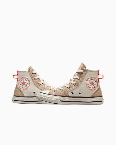 Beige / Orange Converse Chuck Taylor All Star Kids' Canvas Shoes Canada | C-30619759