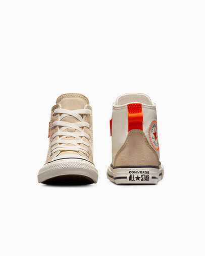 Beige / Orange Converse Chuck Taylor All Star Kids' Canvas Shoes Canada | C-30619759
