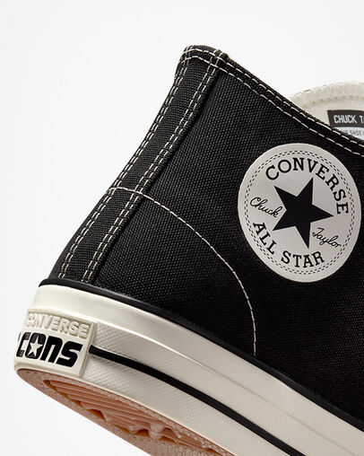 Black Converse CONS Chuck Taylor All Star Pro Cut Off Women Skate Shoes Canada | C-42835969