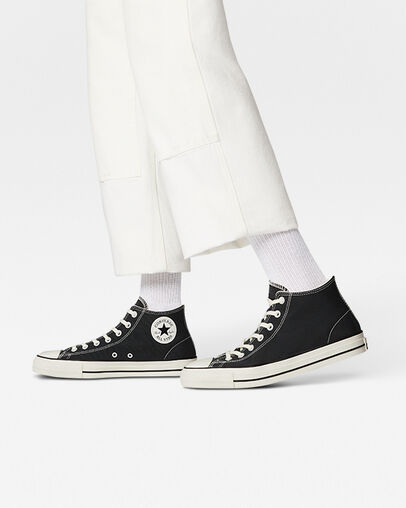 Black Converse CONS Chuck Taylor All Star Pro Cut Off Women Skate Shoes Canada | C-42835969