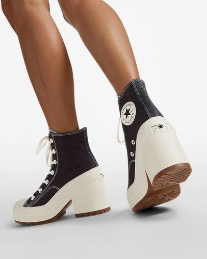 Black Converse Chuck 70 De Luxe Heel Women Sneakers Canada | C-52348099