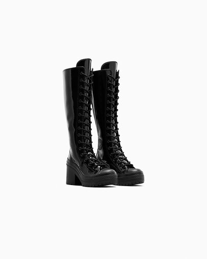 Black Converse Chuck 70 De Luxe Heel XXHi Women Platform Shoes Canada | C-34821709