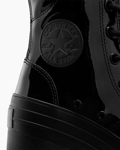 Black Converse Chuck 70 De Luxe Heel XXHi Women Platform Shoes Canada | C-34821709