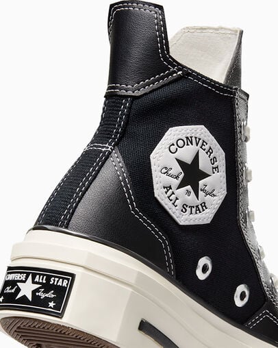 Black Converse Chuck 70 De Luxe Squared Men Sneakers Canada | C-41376289