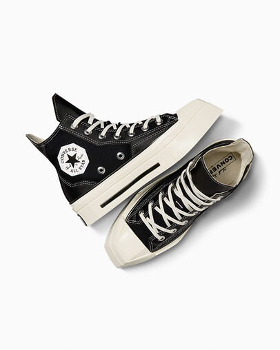 Black Converse Chuck 70 De Luxe Squared Men Sneakers Canada | C-41376289