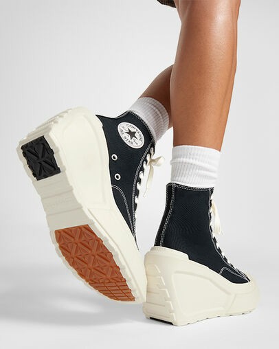 Black Converse Chuck 70 De Luxe Wedge Women Sneakers Canada | C-41306589