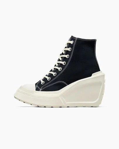 Black Converse Chuck 70 De Luxe Wedge Women Sneakers Canada | C-41306589