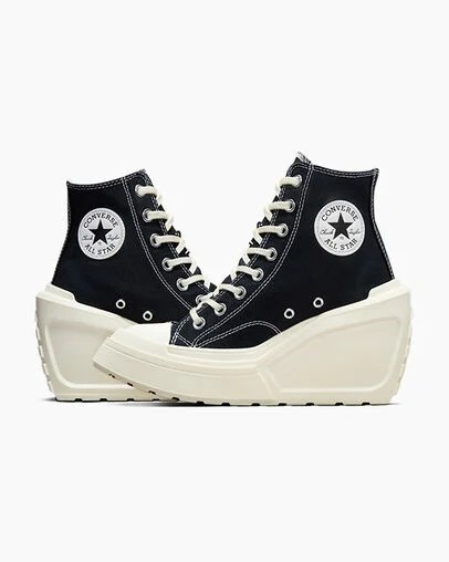 Black Converse Chuck 70 De Luxe Wedge Women Sneakers Canada | C-41306589