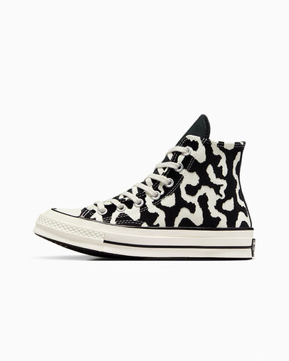 Black Converse Chuck 70 Leopard Remix Women Sneakers Canada | C-75129489