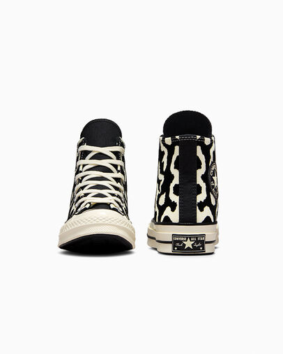 Black Converse Chuck 70 Leopard Remix Women Sneakers Canada | C-75129489
