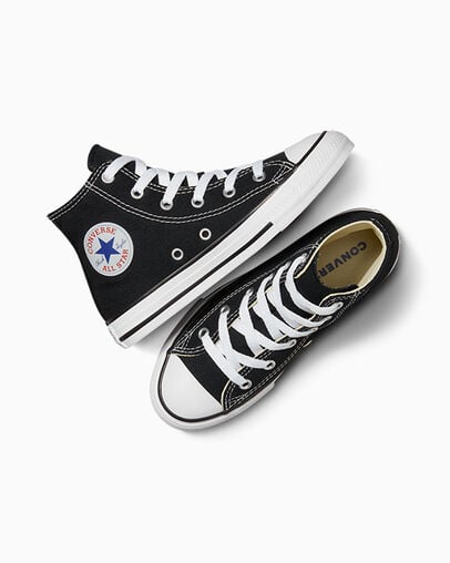 Black Converse Chuck Taylor All Star Classic Kids' Sneakers Canada | C-80726919