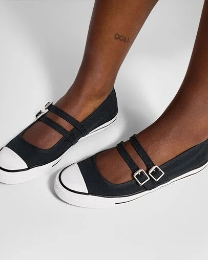 Black Converse Chuck Taylor All Star Dainty Women Mary Jane Canada | C-48653029