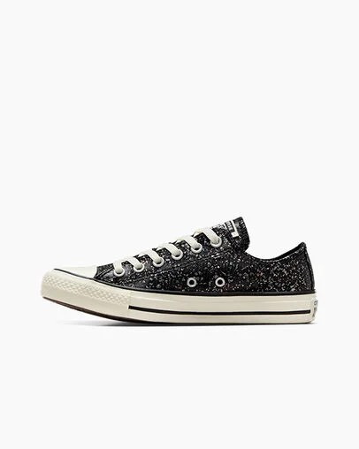 Black Converse Chuck Taylor All Star Glitter Women Sneakers Canada | C-28415639