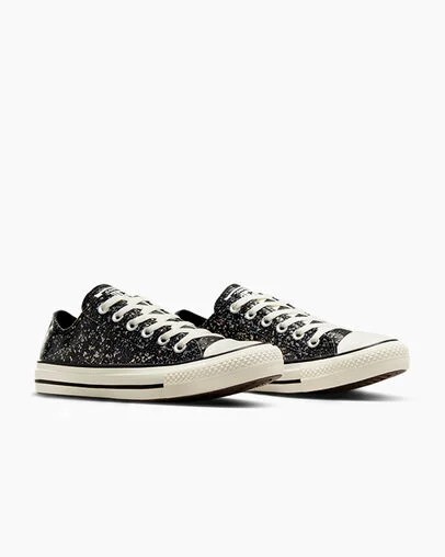 Black Converse Chuck Taylor All Star Glitter Women Sneakers Canada | C-28415639