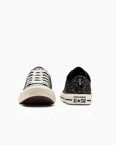 Black Converse Chuck Taylor All Star Glitter Women Sneakers Canada | C-28415639