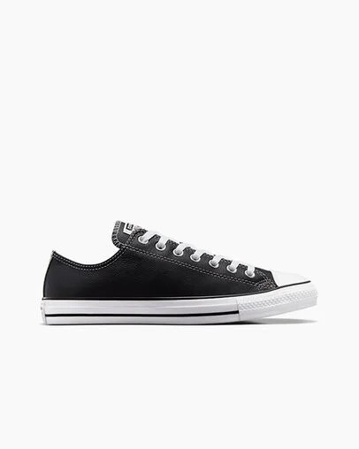 Black Converse Chuck Taylor All Star Leather Men Tennis Shoes Canada | C-76981029