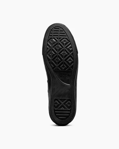 Black Converse Chuck Taylor All Star Leather Women Tennis Shoes Canada | C-79456809
