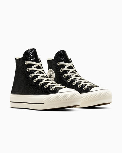 Black Converse Chuck Taylor All Star Lift Women Platform Shoes Canada | C-28953079