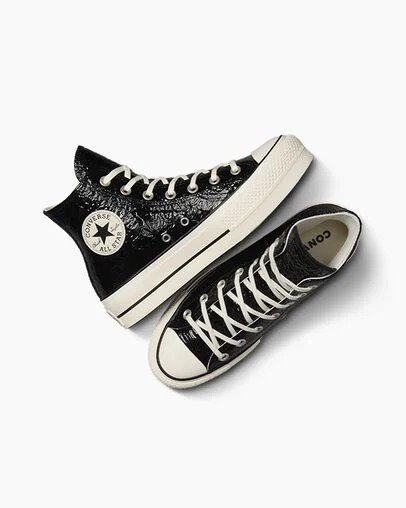 Black Converse Chuck Taylor All Star Lift Women Platform Shoes Canada | C-28953079