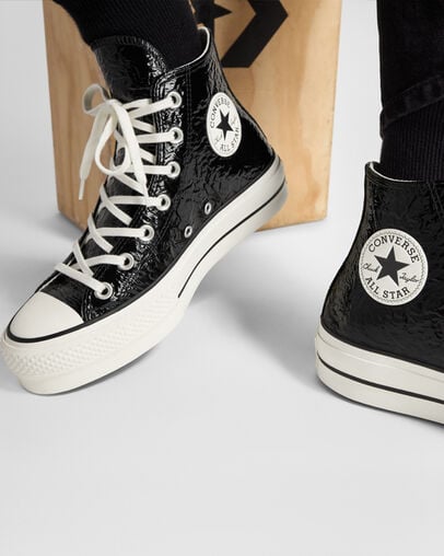 Black Converse Chuck Taylor All Star Lift Women Platform Shoes Canada | C-28953079