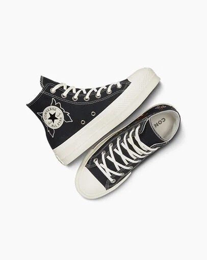 Black Converse Chuck Taylor All Star Lift Women Platform Shoes Canada | C-47695289