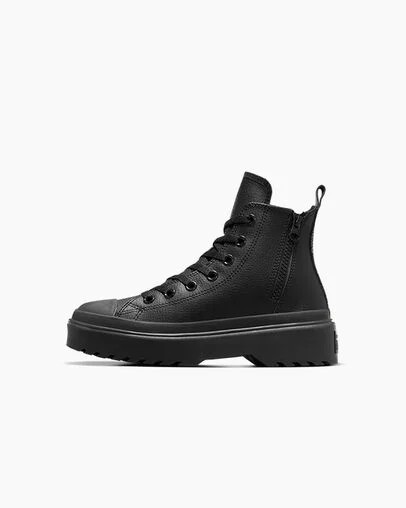 Black Converse Chuck Taylor All Star Lugged Lift Kids' Platform Shoes Canada | C-87026939