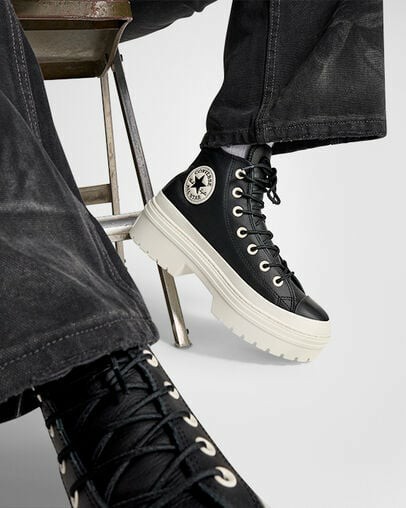 Black Converse Chuck Taylor All Star Lugged Heel Platform Waterproof Women Boots Canada | C-13840929