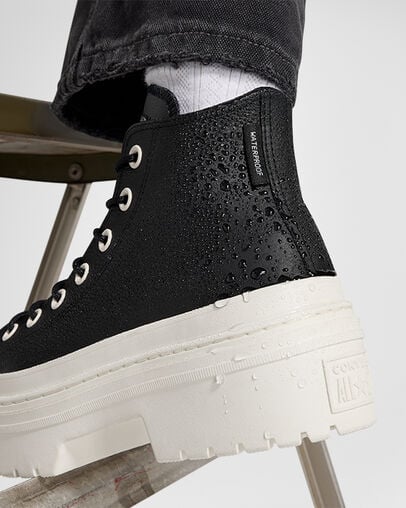 Black Converse Chuck Taylor All Star Lugged Heel Platform Waterproof Women Boots Canada | C-13840929