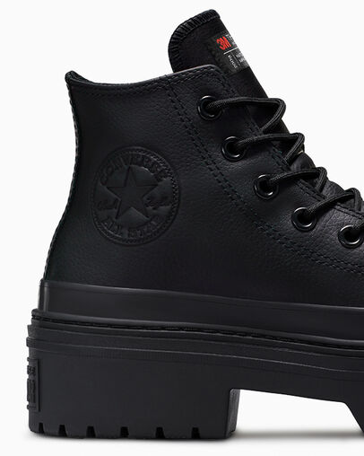 Black Converse Chuck Taylor All Star Lugged Heel Platform Waterproof Women Boots Canada | C-96350419