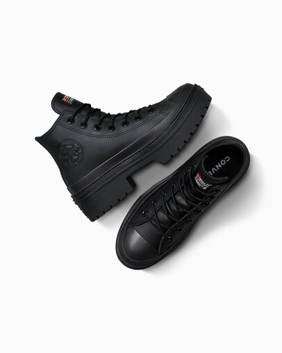 Black Converse Chuck Taylor All Star Lugged Heel Platform Waterproof Women Boots Canada | C-96350419