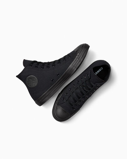 Black Converse Chuck Taylor All Star Men Canvas Shoes Canada | C-76509139