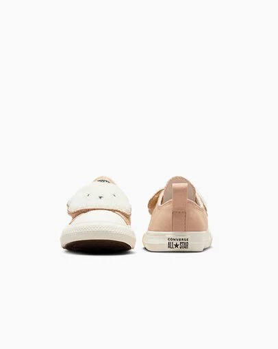 Black Converse Chuck Taylor All Star One Strap Sherpa Bear Kids' Sneakers Canada | C-87326049