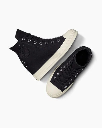 Black Converse Chuck Taylor All Star Wedge Women Platform Shoes Canada | C-60437829