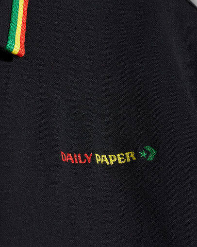 Black Converse Converse x Daily Paper Cropped Women Shirts Canada | C-31064729