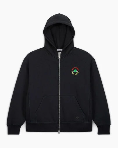 Black Converse Converse x Daily Paper Full Zip Men Hoodie Canada | C-10782969