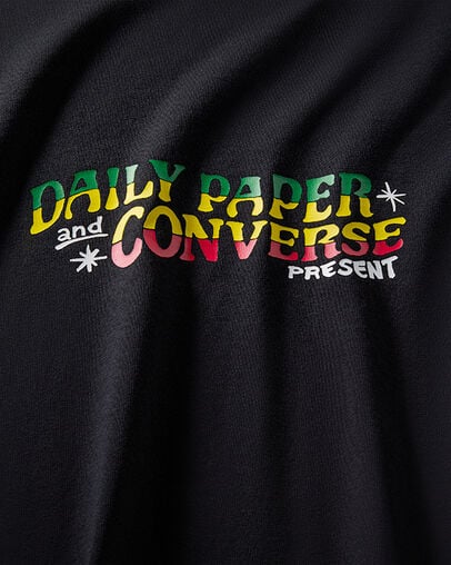 Black Converse Converse x Daily Paper Gold Standard Women T Shirts Canada | C-90645189
