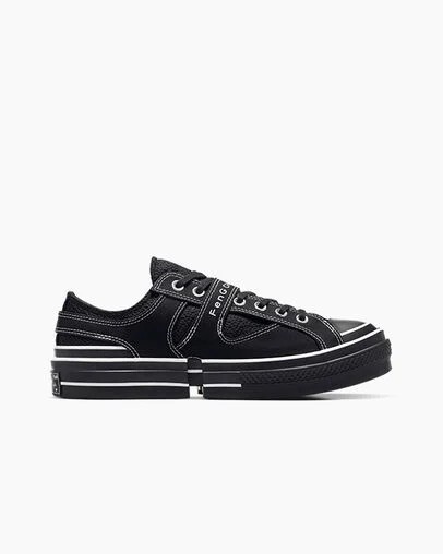 Black Converse Converse x Feng Chen Wang 2-in-1 Chuck 70 Women Sneakers Canada | C-52807139
