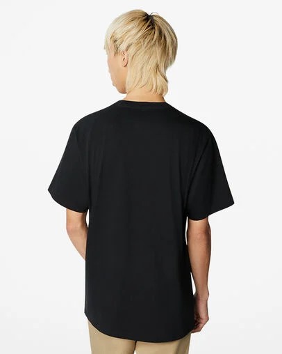 Black Converse Go-To All Star Patch Standard-Fit Men T Shirts Canada | C-09653489