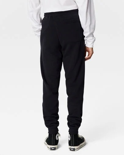 Black Converse Go-To Embroidered Star Chevron Standard-Fit Men Sweatpants Canada | C-37014289