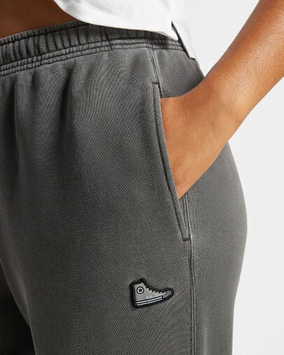 Black Converse Go-To Sneaker Patch Loose-Fit Women Sweatpants Canada | C-20143699