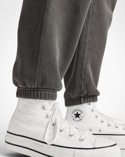 Black Converse Go-To Sneaker Patch Loose-Fit Women Sweatpants Canada | C-20143699