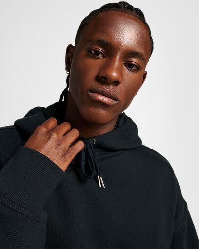 Black Converse Gold Standard Loose-Fit Men Hoodie Canada | C-23165409