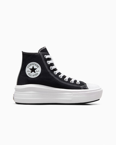 Black / Beige White Converse Chuck Taylor All Star Move Men Platform Shoes Canada | C-42379089