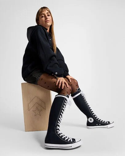 Black / Beige White Converse Chuck Taylor All Star XXHi Women Sneakers Canada | C-59761209