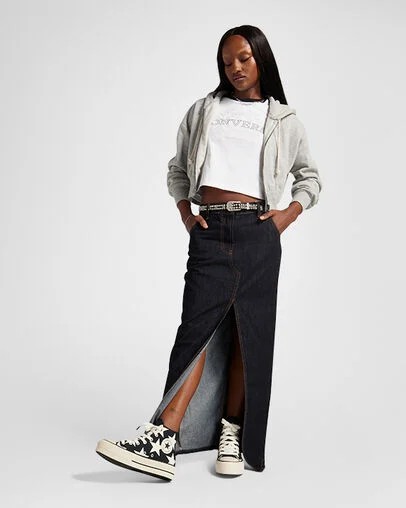Black / Beige White Converse Chuck Taylor All Star Lift Large Stars Women Sneakers Canada | C-27954369