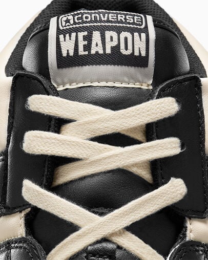 Black / Beige White / Black Converse Weapon Leather Women Boots Canada | C-91482079